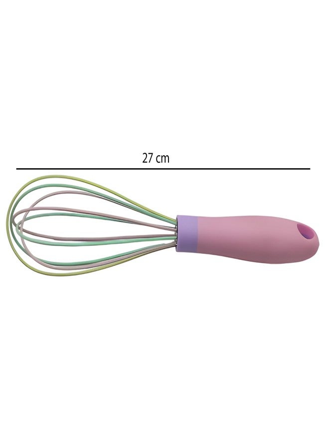 LEMON TREE Hand Blender Whisker Latte Maker for Milk & Coffee, Egg & Cake Beater, Kitchen Utensils for Cooking, Baking and Mixing (Purple & Pink) - Image 2